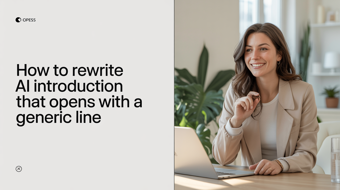 How to Rewrite an AI Introduction That Opens With a Generic Line