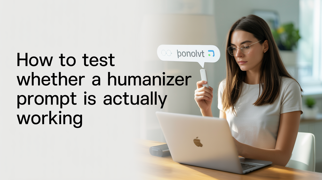 How to test whether a humanizer prompt is actually working