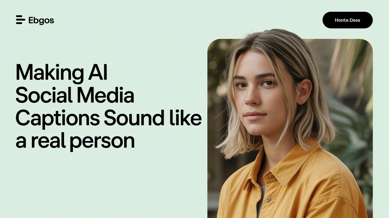 Making AI Social Media Captions Sound Like a Real Person