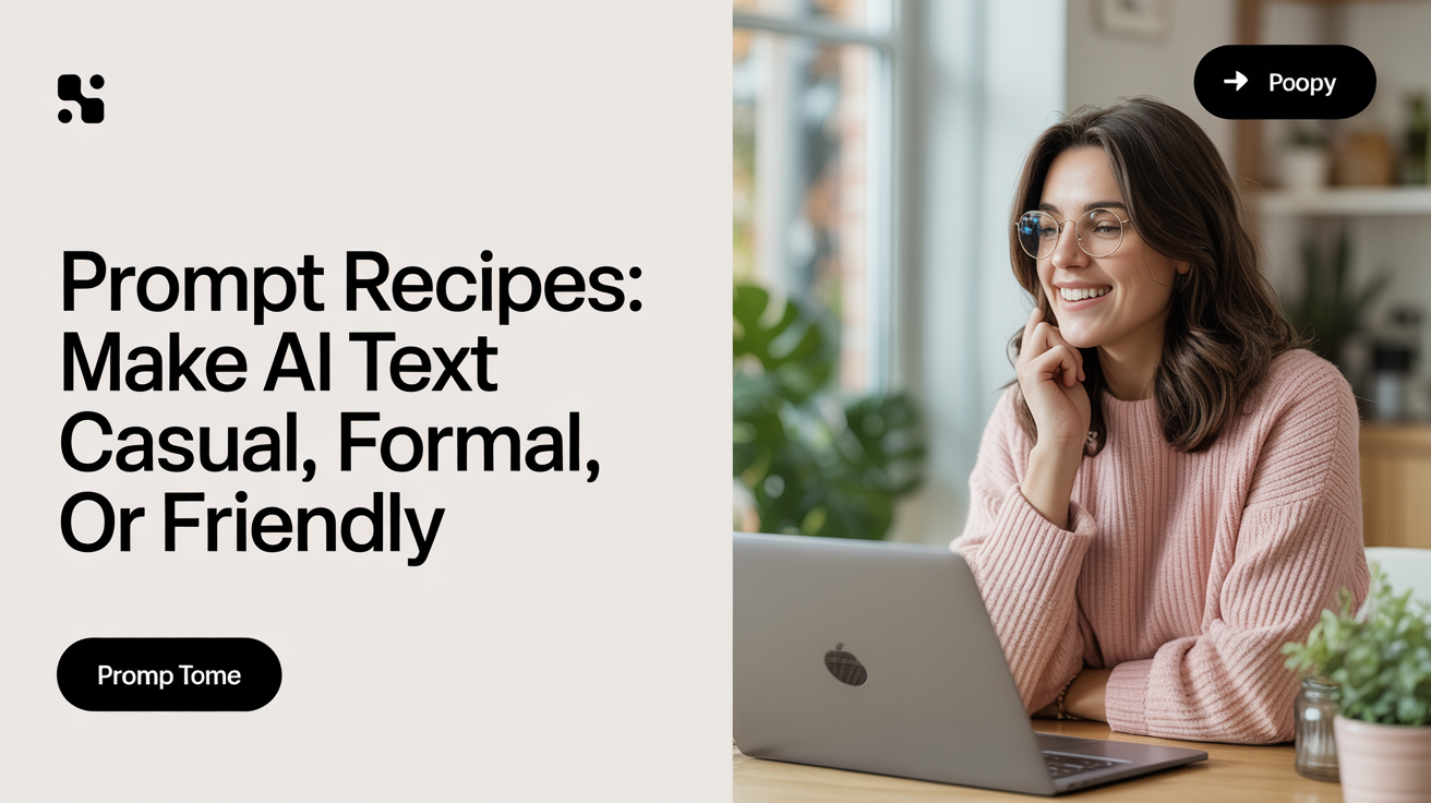 Prompt Recipes: Make AI Text Casual, Formal, or Friendly