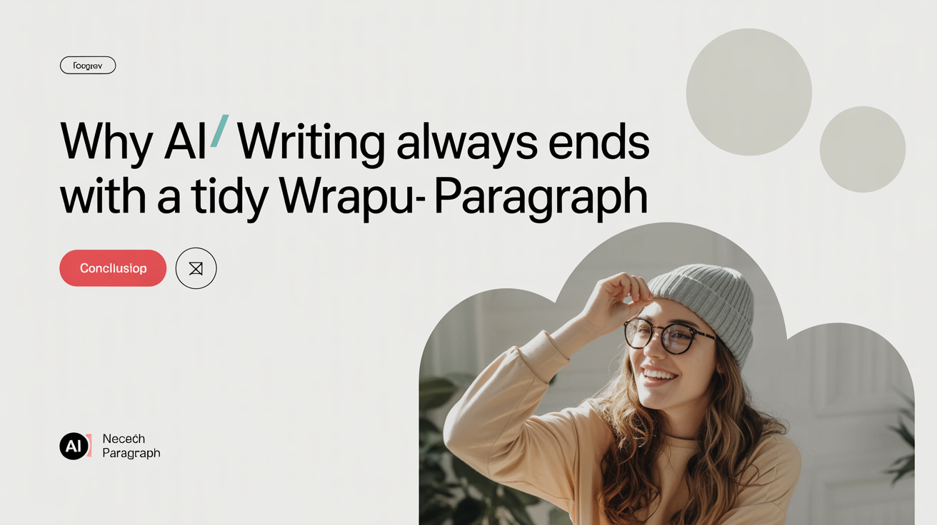 Why AI writing always ends with a tidy wrap-up paragraph